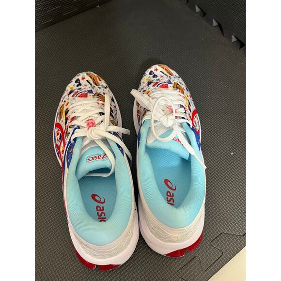 RARE Asics - Womens Gt-1000 Fourth Of July USA BBQ Summer Graphic Shoes Size 8.5 - Picture 7 of 8